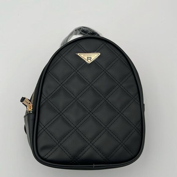 Rampage Mini Backpack Black Gold - Picture 1 of 7